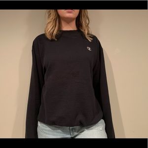 Size large black champion crewneck